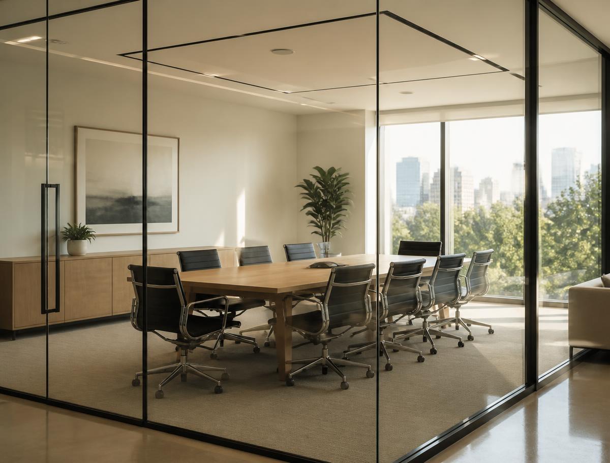 Bright meeting room in a Dubai office